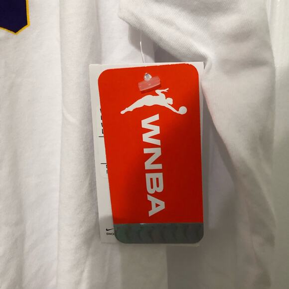 Nike‎ Dri-Fit Men's Tee Shirt Size Large White Graphic Print Long Sleeve NEW - Picture 12 of 15